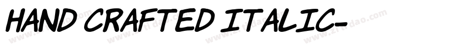 Hand Crafted Italic字体转换